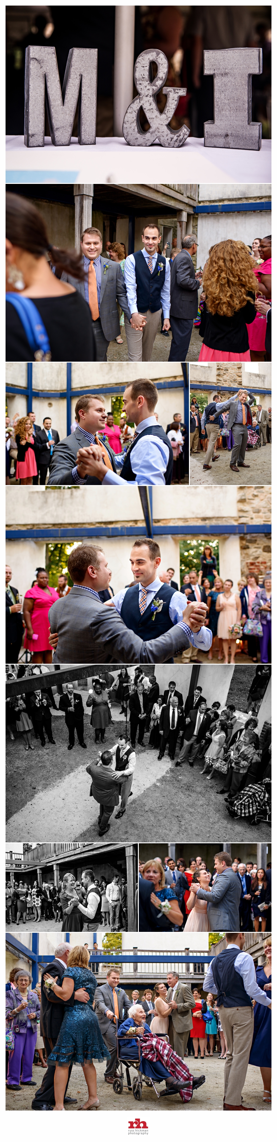 LGBTQ Husbands share their first dance at The Patapsco Female Institute.